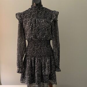 She + Sky Elegant Black and White Women's Dress | Size SMALL